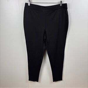 NWT Philosophy Woman Black Stretch Leggings sz 1X Classic Ankle Pants Pull-On